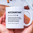 Funny Work Account Dictionary Definition Coffee Mug - Perfect Account Gift Mug