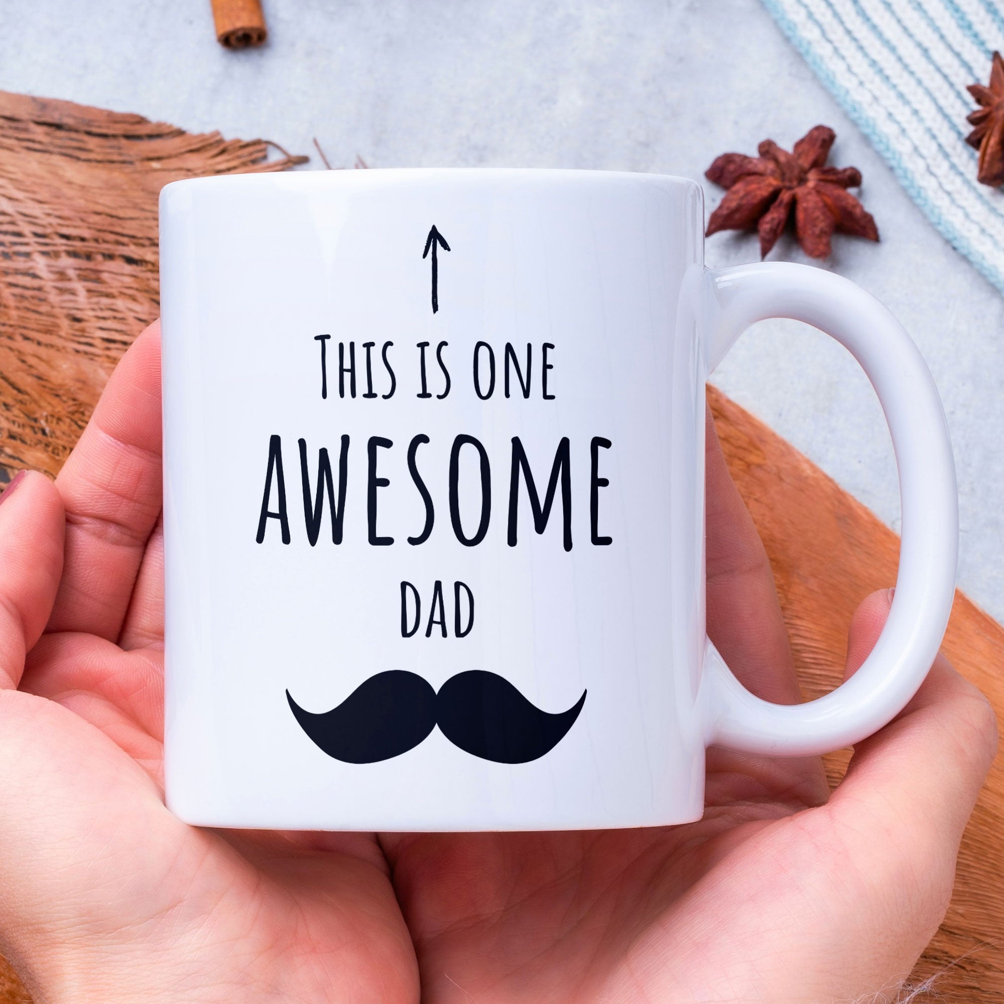 This Is One Awesome Dad Coffee Mug - Ideal Gift For Husband, Father - Show Dad You Love Him