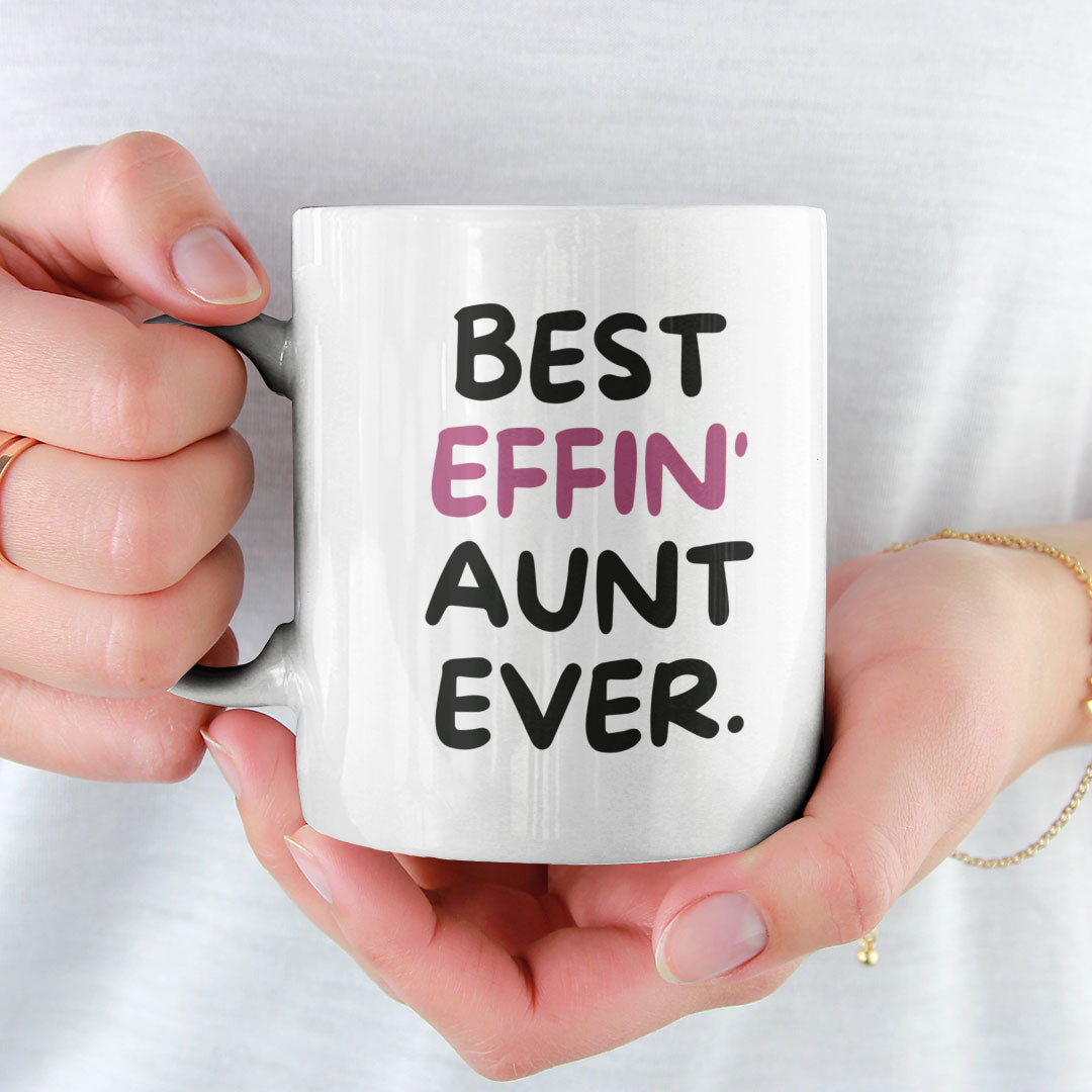 Aunt Gift Coffee Mug - Best Aunt Ever - Gift For Auntie - Gift Mug For Birthdays Christmas - Funny Auntie Mug