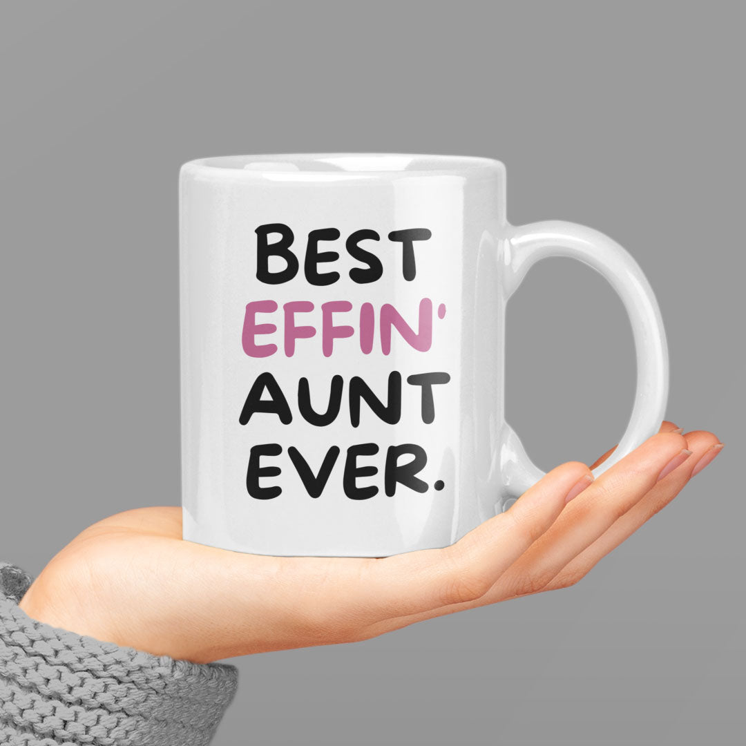 Aunt Gift Coffee Mug - Best Aunt Ever - Gift For Auntie - Gift Mug For Birthdays Christmas - Funny Auntie Mug