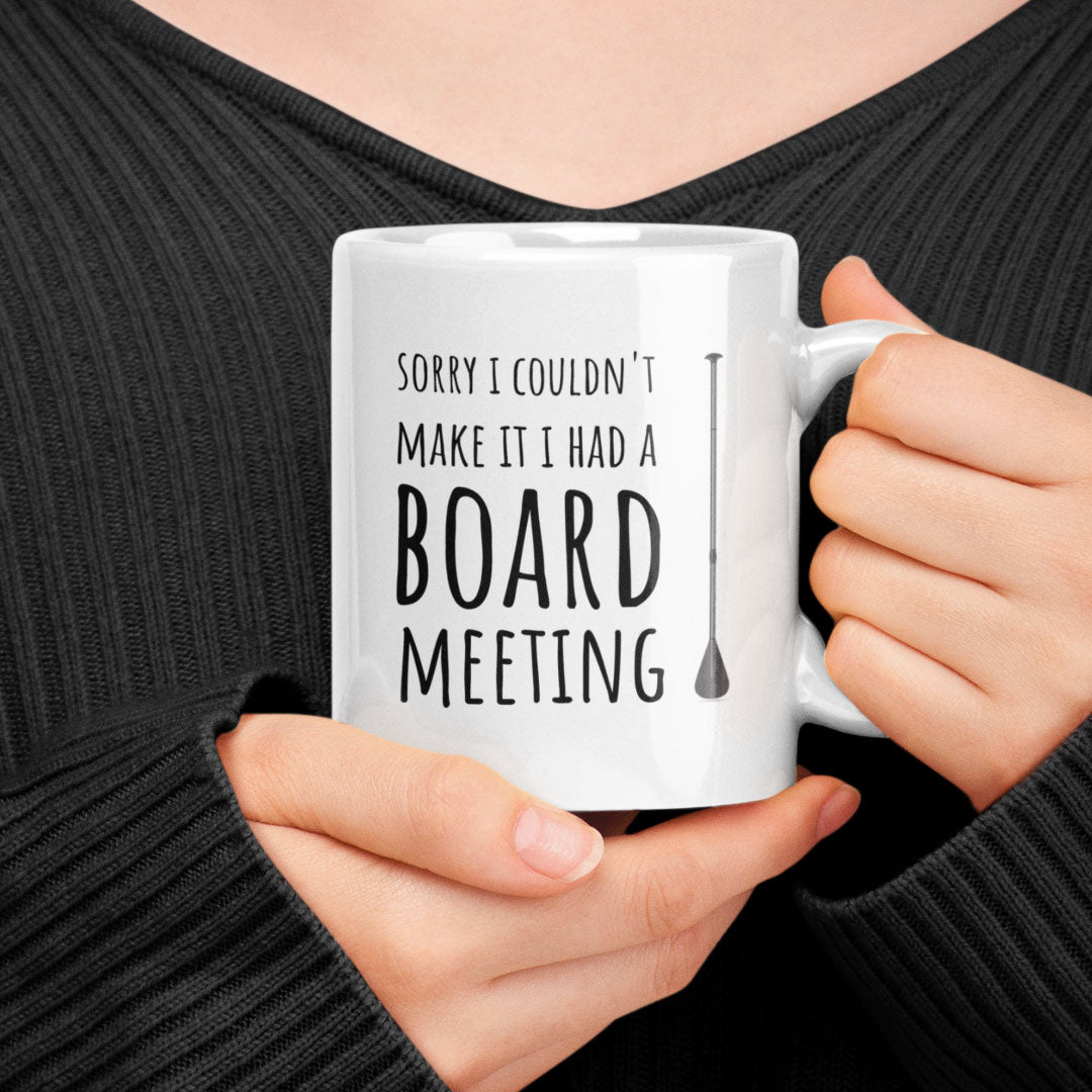 Funny Stand Up Paddle Board Themed Coffee Gift Mug - SUP - Water Sports Joke Mug - Christmas & Birthday Present