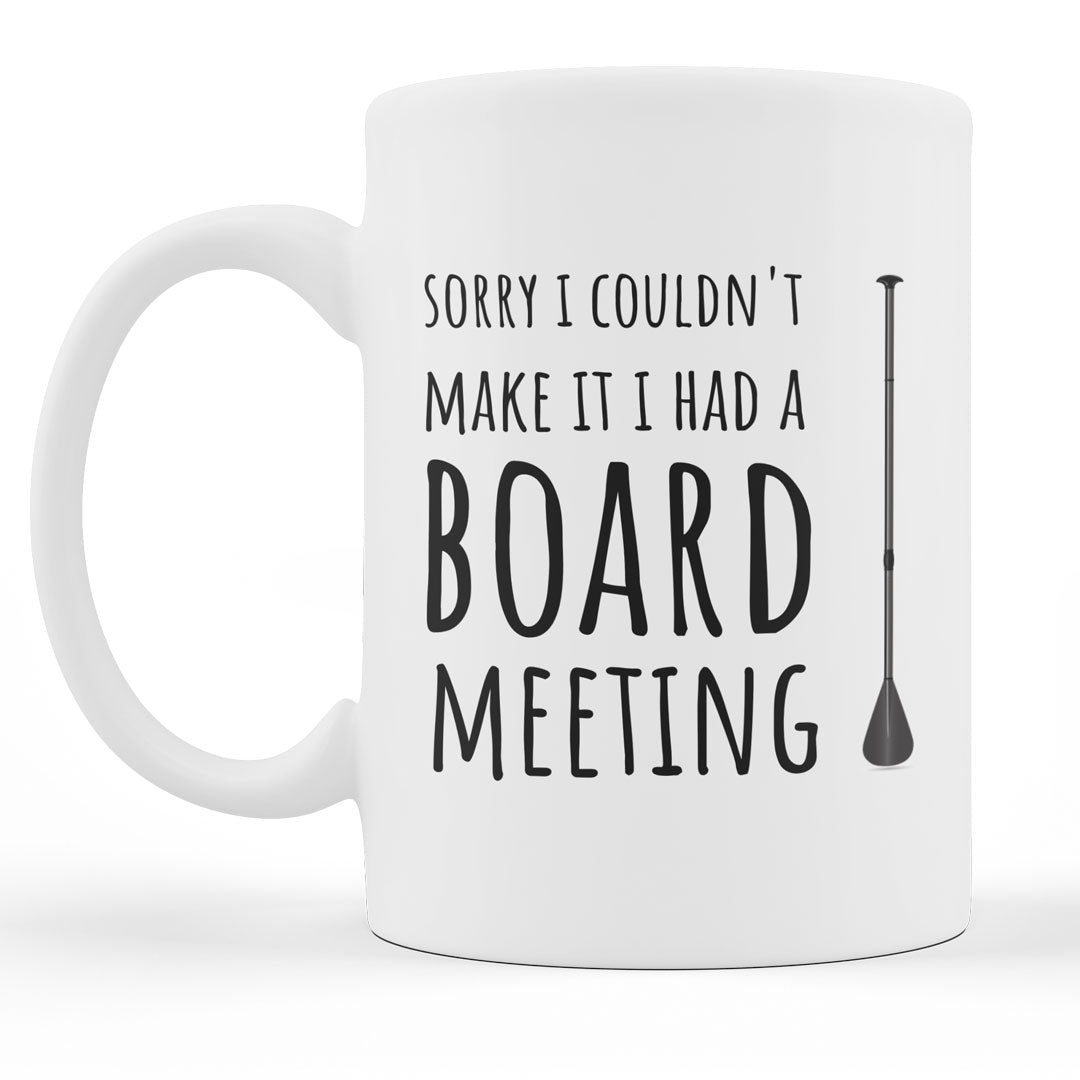 Funny Stand Up Paddle Board Themed Coffee Gift Mug - SUP - Water Sports Joke Mug - Christmas & Birthday Present