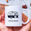 Funny Caravan Themed Coffee Gift Mug - Caravan Wanker - Rude Joke Mug For Caravan Enthusiasts