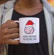 Funny Rude Christmas Coffee Gift Mug - Perfect Present For Husbands, Boyfriends, Dads - Ideal Christmas Present