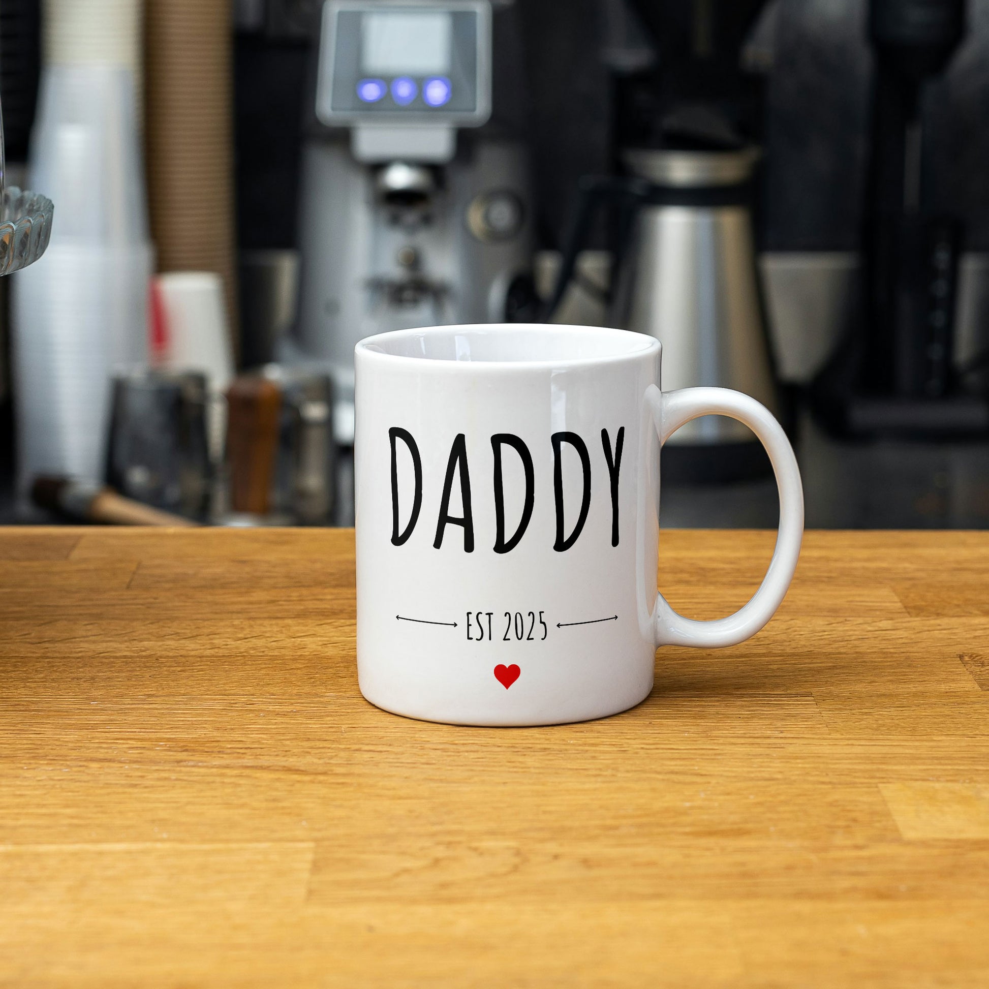 Daddy Est. 2025 Personalised Gift Mug - Gift For New Fathers, Fathers Day, Brithday