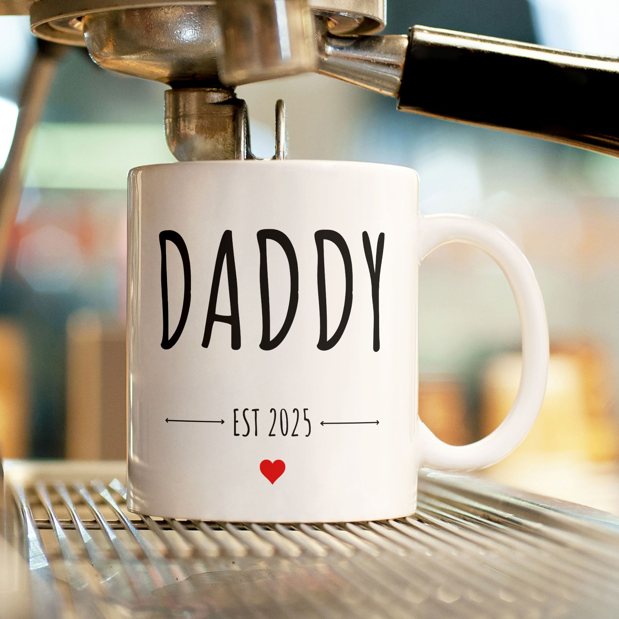 Daddy Est. 2025 Personalised Gift Mug - Gift For New Fathers, Fathers Day, Brithday
