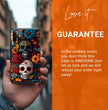 Day of The Dead Phone Flower Phone Case, Sugar Skull - Tough Case for iPhone 16 15 14 13 12 11 10 9 8 Pro Max