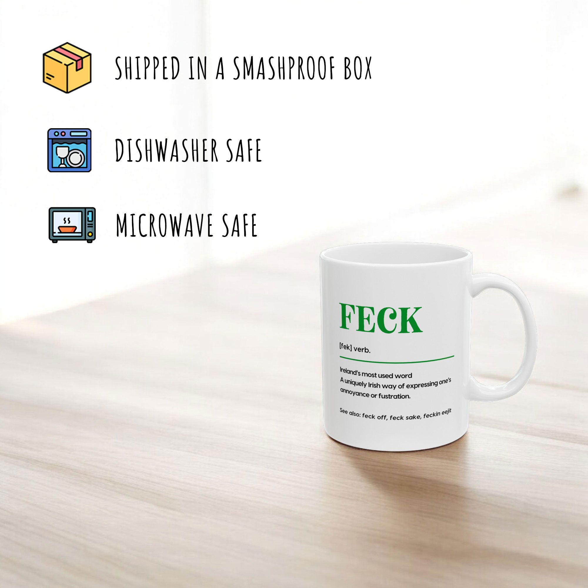 Happy St Patricks Day Mug, Saint Patrick's Day Gift, Irish Coffee Mug