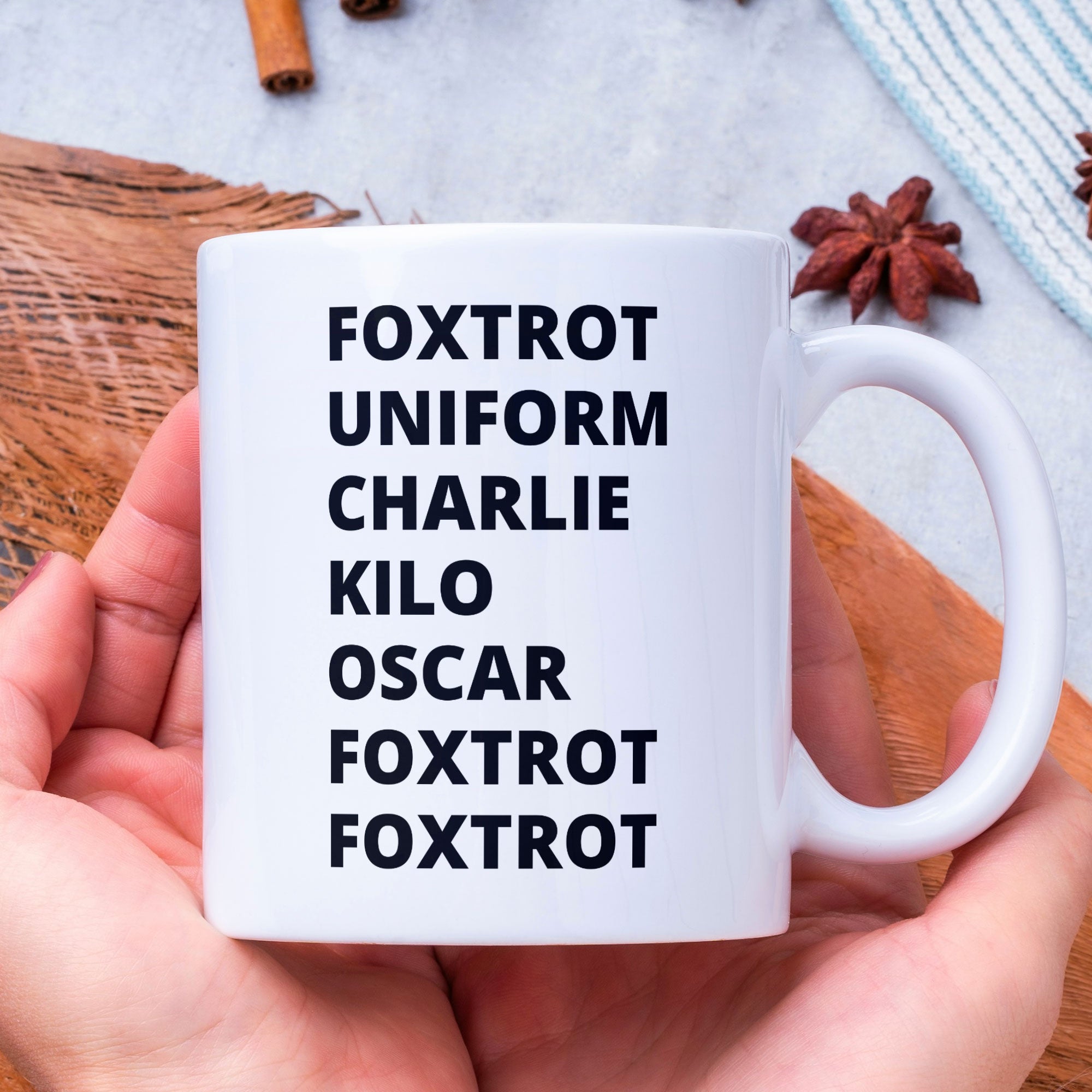Funny Police Joke Hidden Fuck Off Coffee Mug