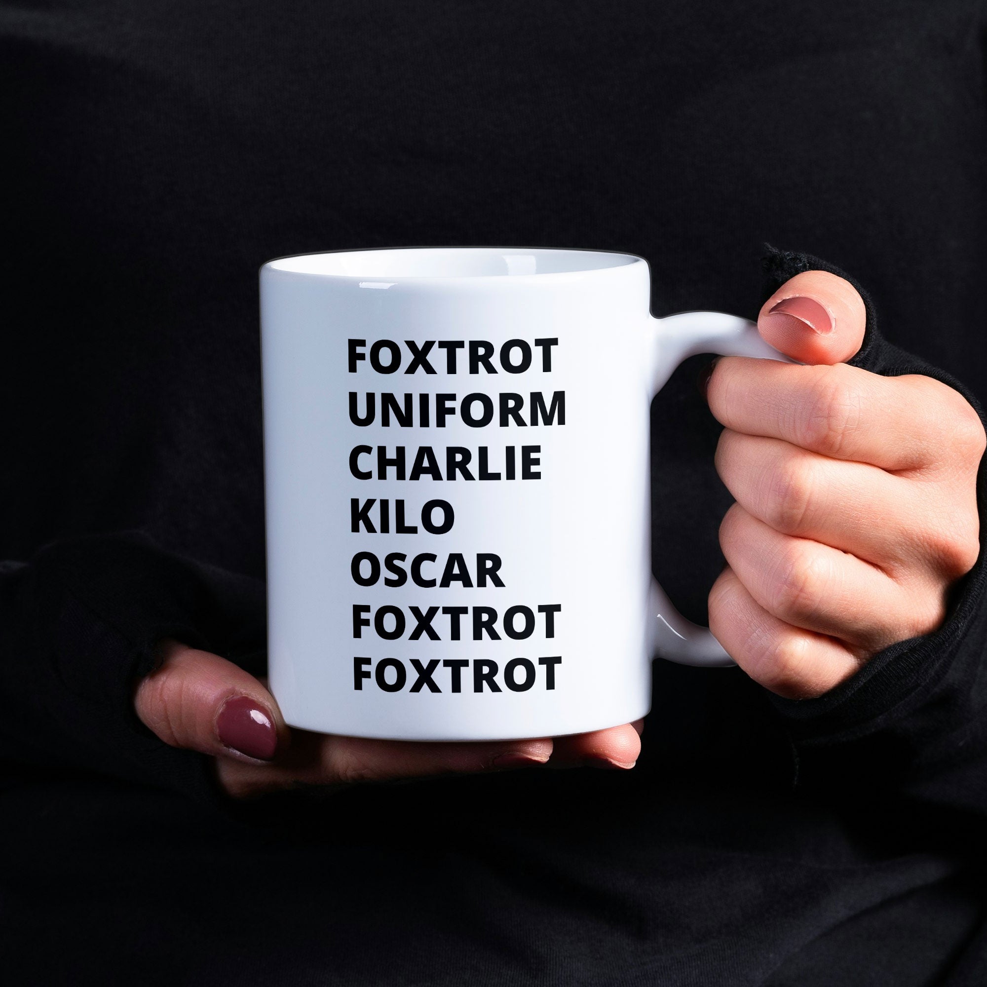 Funny Police Joke Hidden Fuck Off Coffee Mug