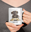 German Shepherd Puppy Coffee Gift Mug - Dog Mum Mug - Dog Dad Mug - Gifts for Dog Lovers - I Woof German Shepherd Mug
