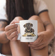 German Shepherd Puppy Coffee Gift Mug - Dog Mum Mug - Dog Dad Mug - Gifts for Dog Lovers - I Woof German Shepherd Mug