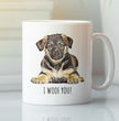 German Shepherd Puppy Coffee Gift Mug - Dog Mum Mug - Dog Dad Mug - Gifts for Dog Lovers - I Woof German Shepherd Mug