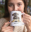 German Shepherd Puppy Coffee Gift Mug - Dog Mum Mug - Dog Dad Mug - Gifts for Dog Lovers - I Woof German Shepherd Mug