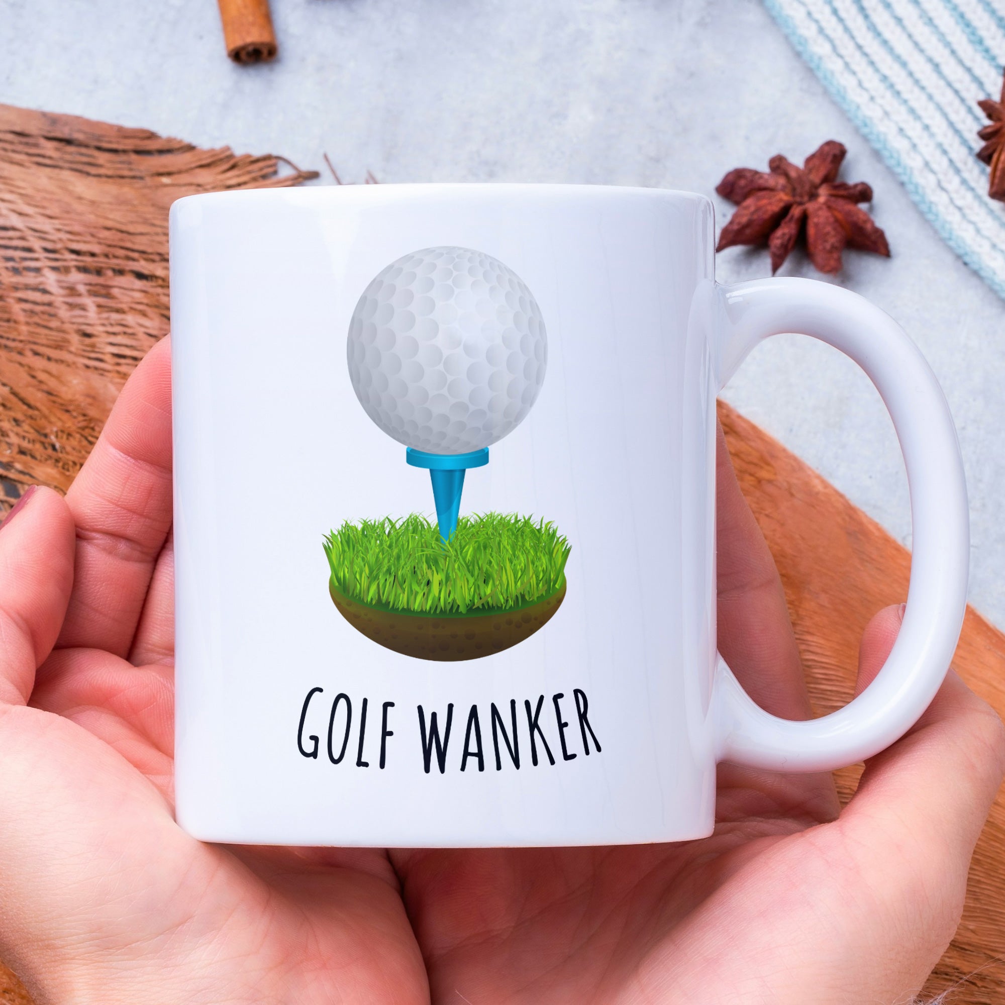 Golf Wanker Funny Gift Coffee Mug - Golf Gift - Funny Golf Gifts For Men - Golf Christmas Present