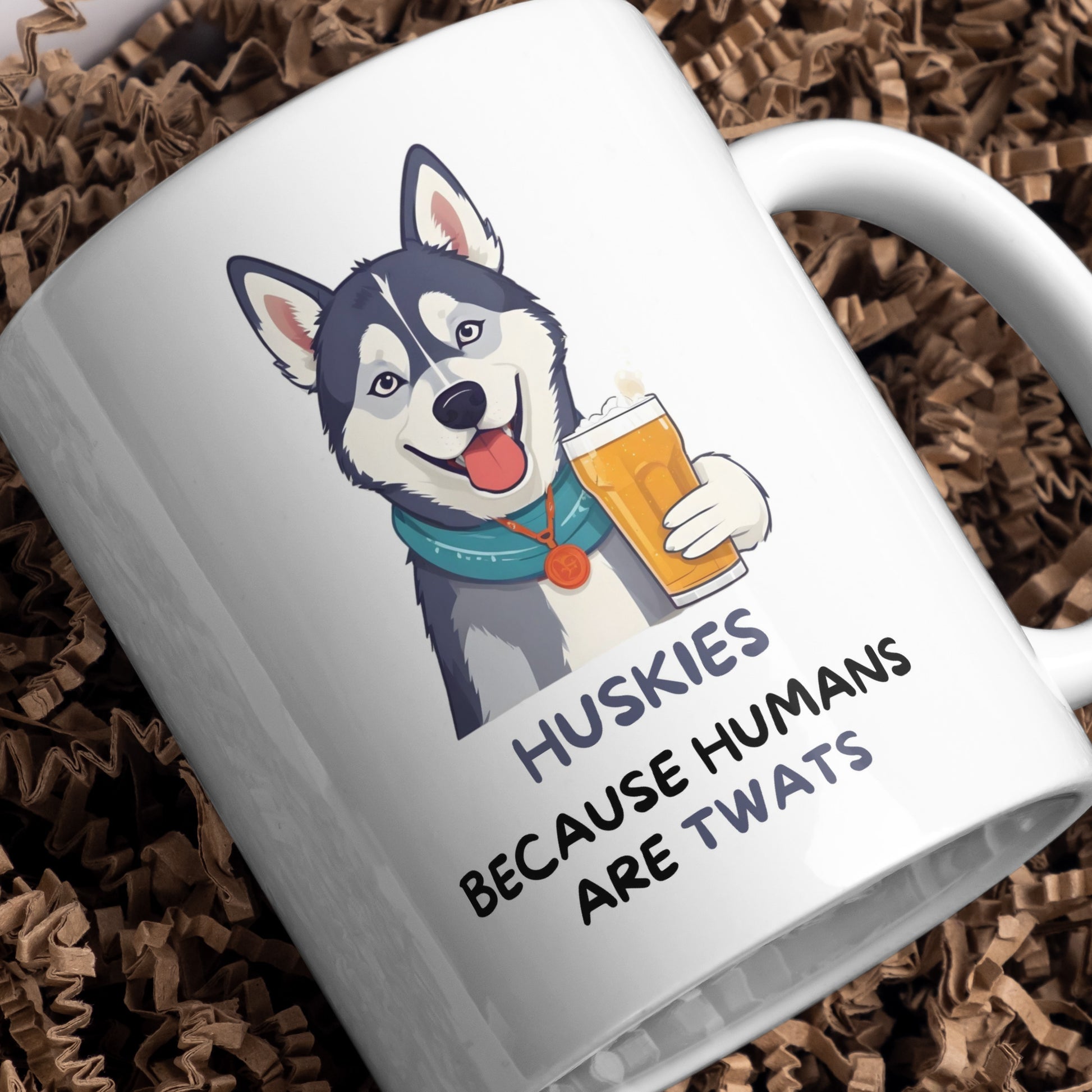 Siberian Husky Dog Coffee Gift Mug - Funny Husky Mum Mug - Husky Gifts