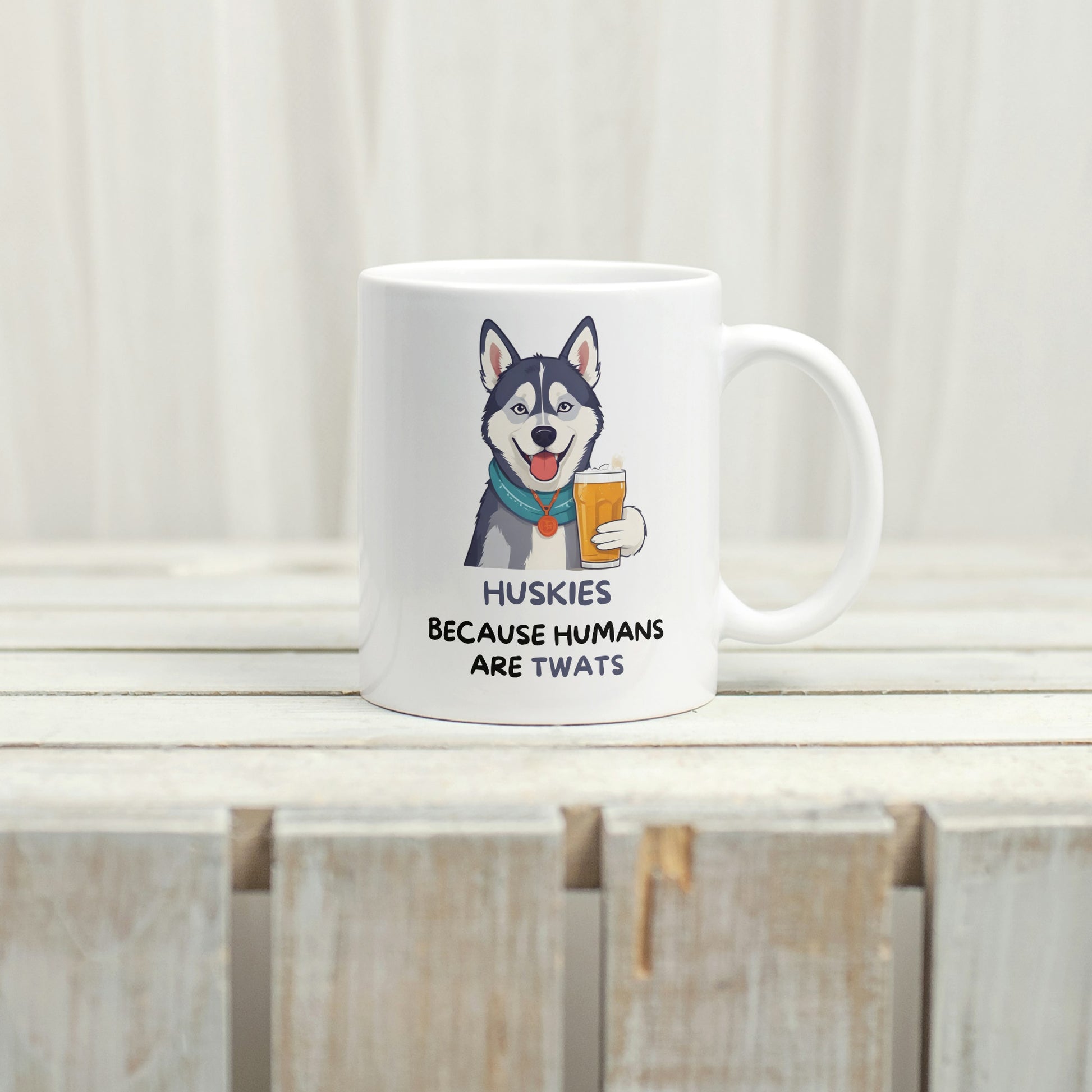 Siberian Husky Dog Coffee Gift Mug - Funny Husky Mum Mug - Husky Gifts