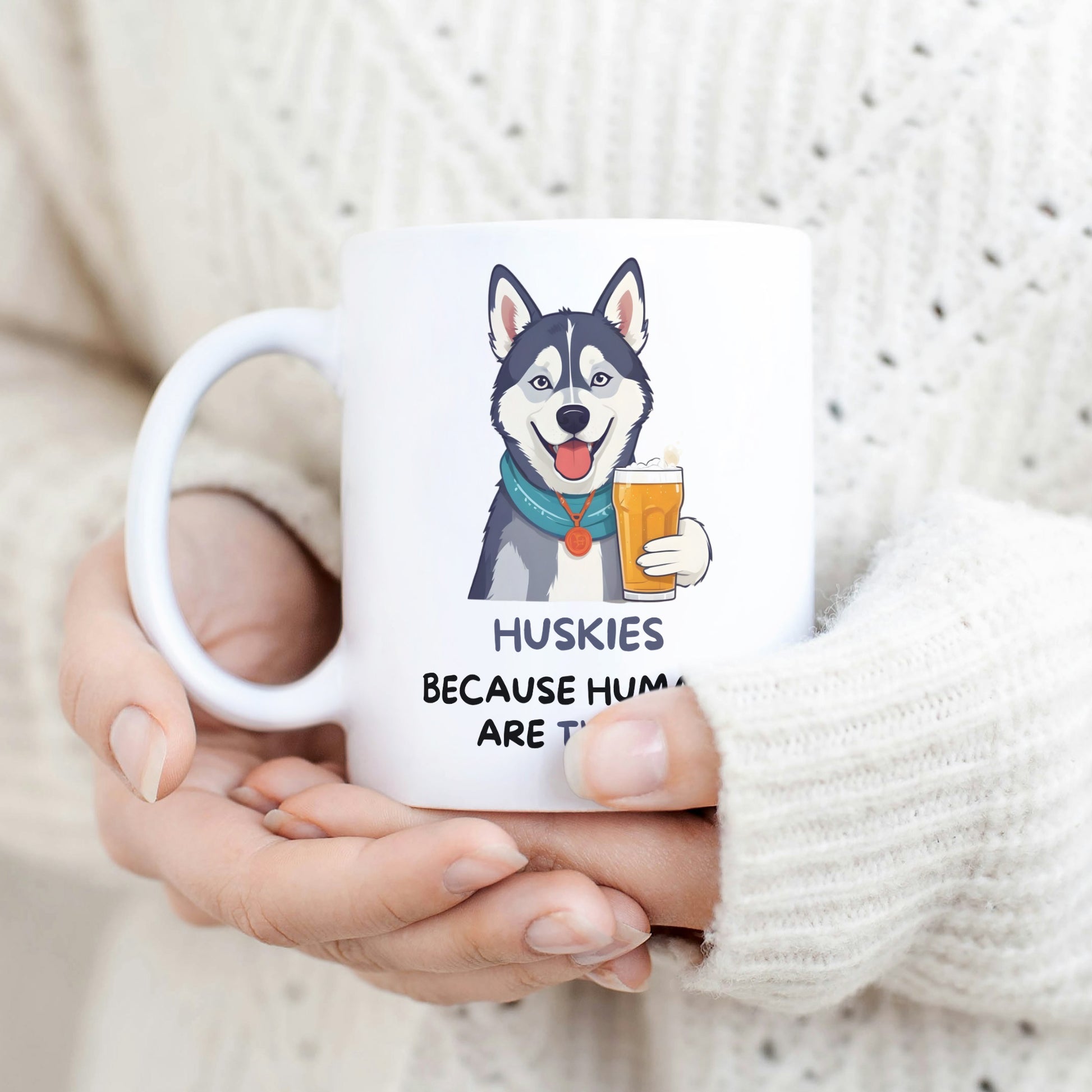 Siberian Husky Dog Coffee Gift Mug - Funny Husky Mum Mug - Husky Gifts