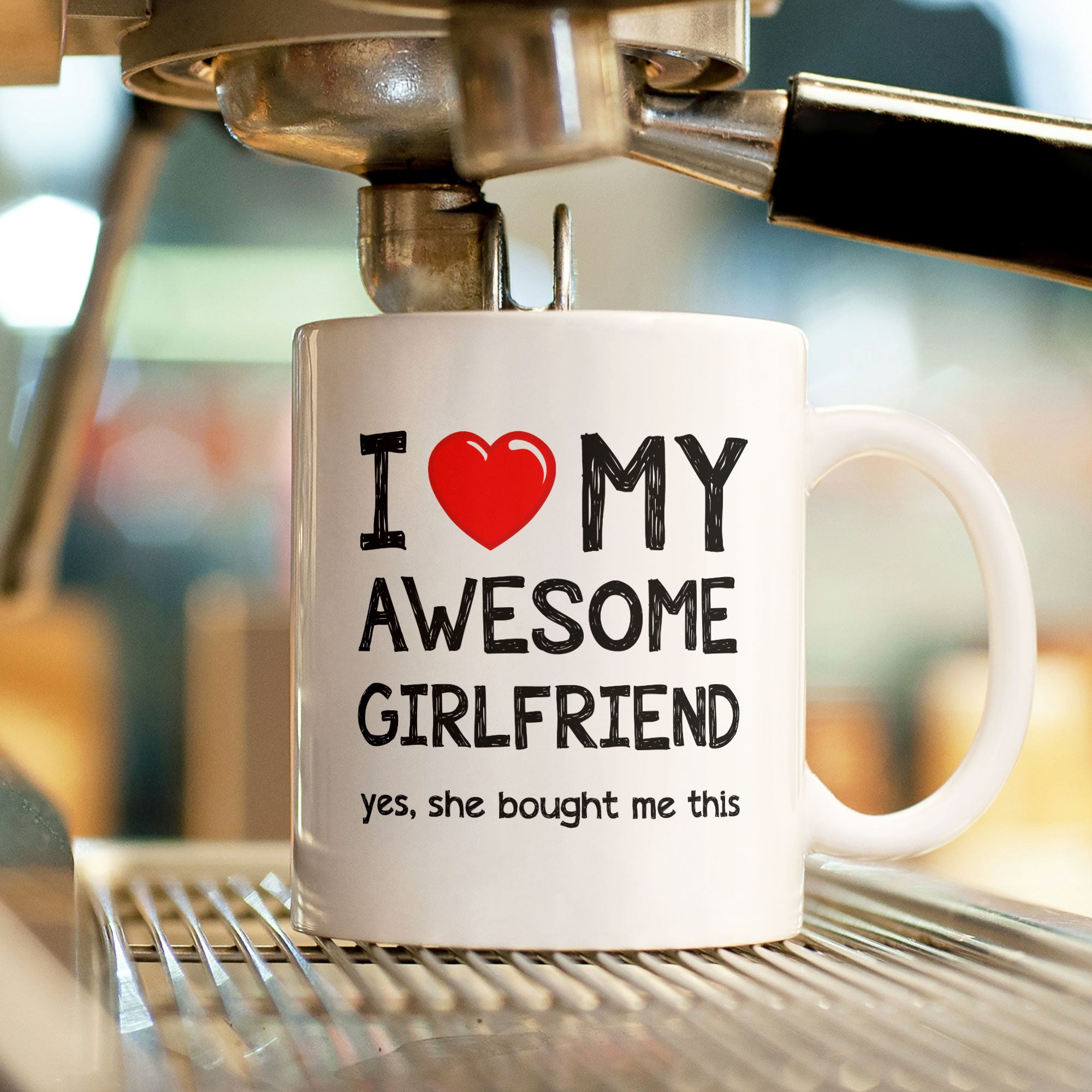 Valentines Day Funny Gift Coffee Mug - I Love My Awesome Girlfried - Gift For Boyfriend