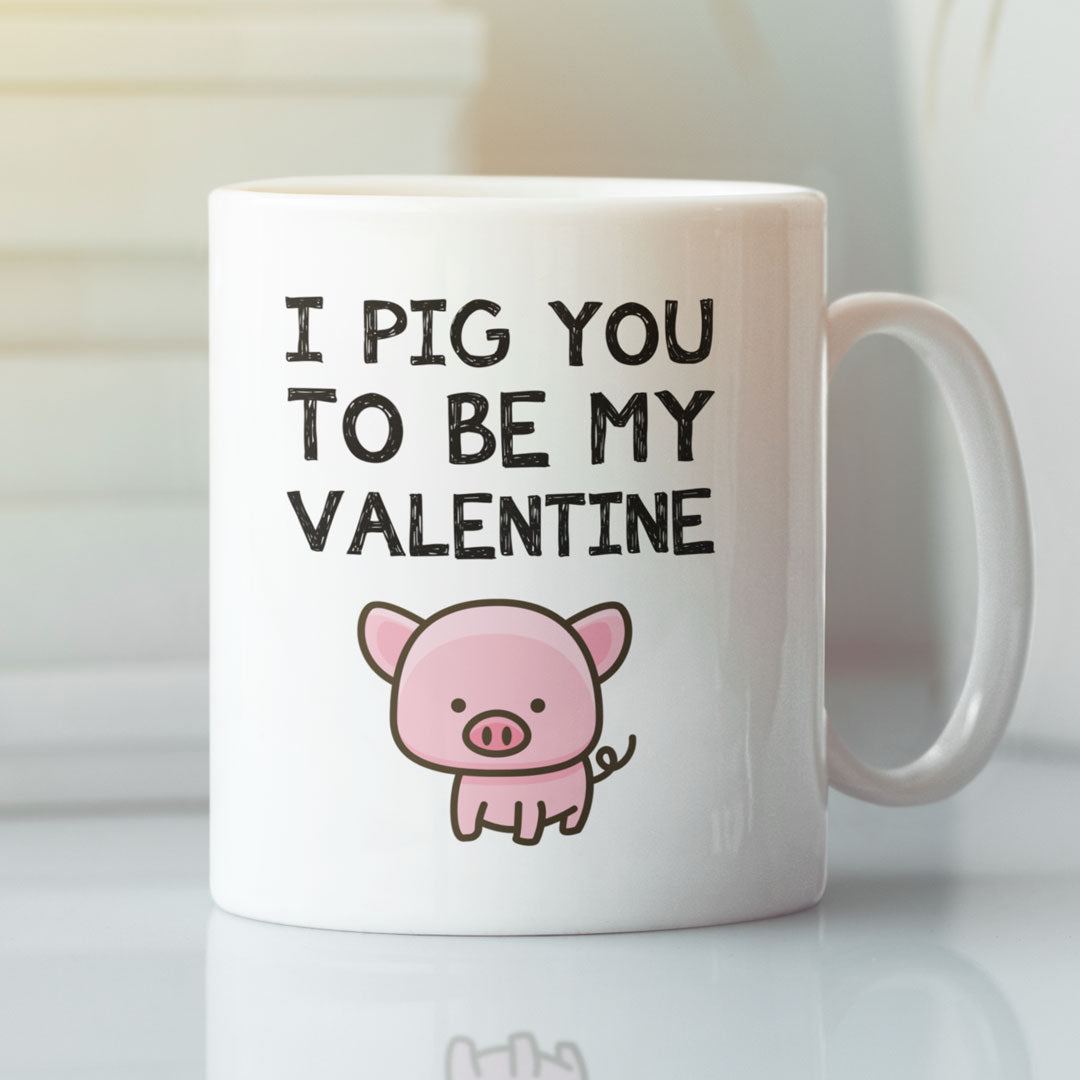 Valentines Day Funny Gift Coffee Mug - I Pig You