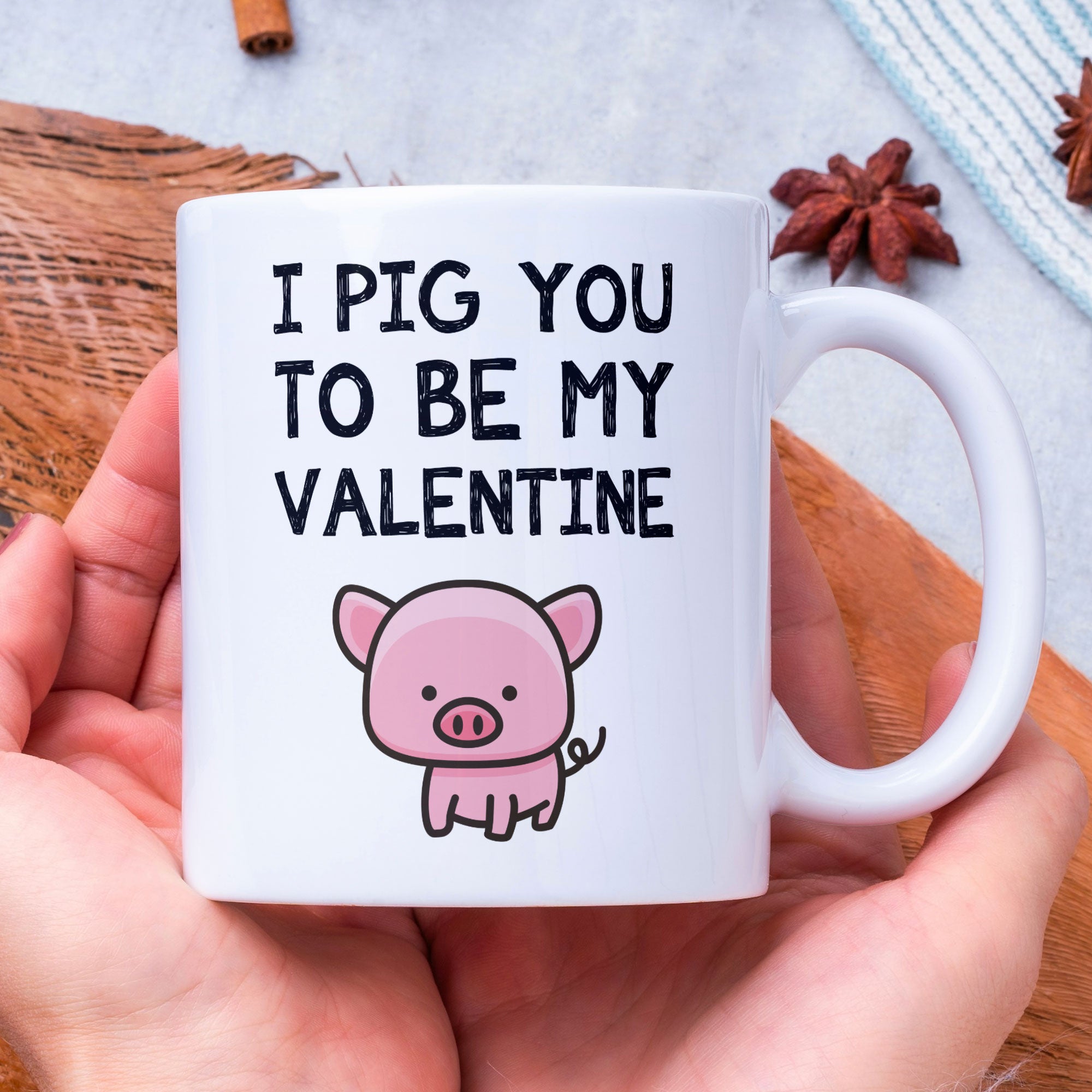 Valentines Day Funny Gift Coffee Mug - I Pig You