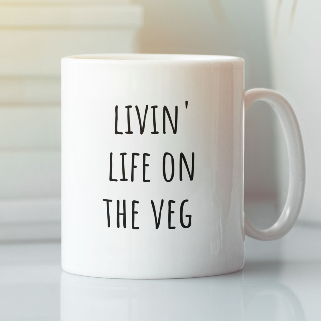 Funny Vegan Gift Coffee Mug - Perfect Present For Your Vegan Friends & Family - Life On The Veg - Make Great Christmas and Birthday Presents