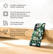 Magnolia Flower Phone Case - Floral Tough Phone Cover - Tough Case for Samsung Galaxy S25 S24 S23 S22 S21 Ulta