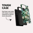 Magnolia Flower Phone Case - Floral Tough Phone Cover - Tough Case for Samsung Galaxy S25 S24 S23 S22 S21 Ulta