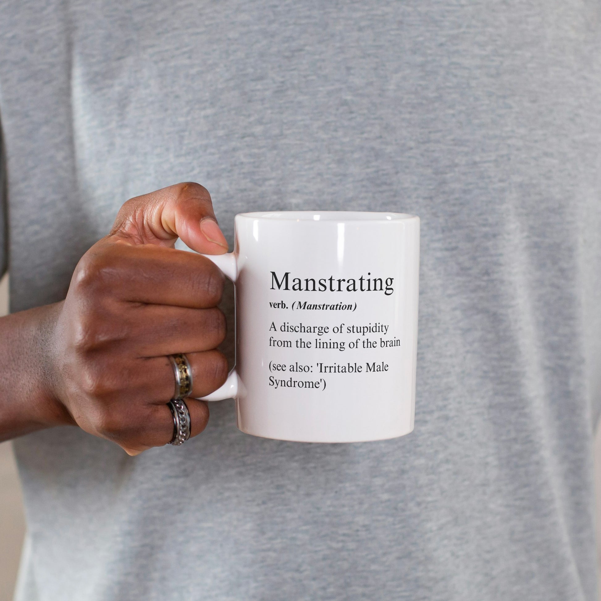 Husband Funny Gift Coffee Mug - Manstrating Humor