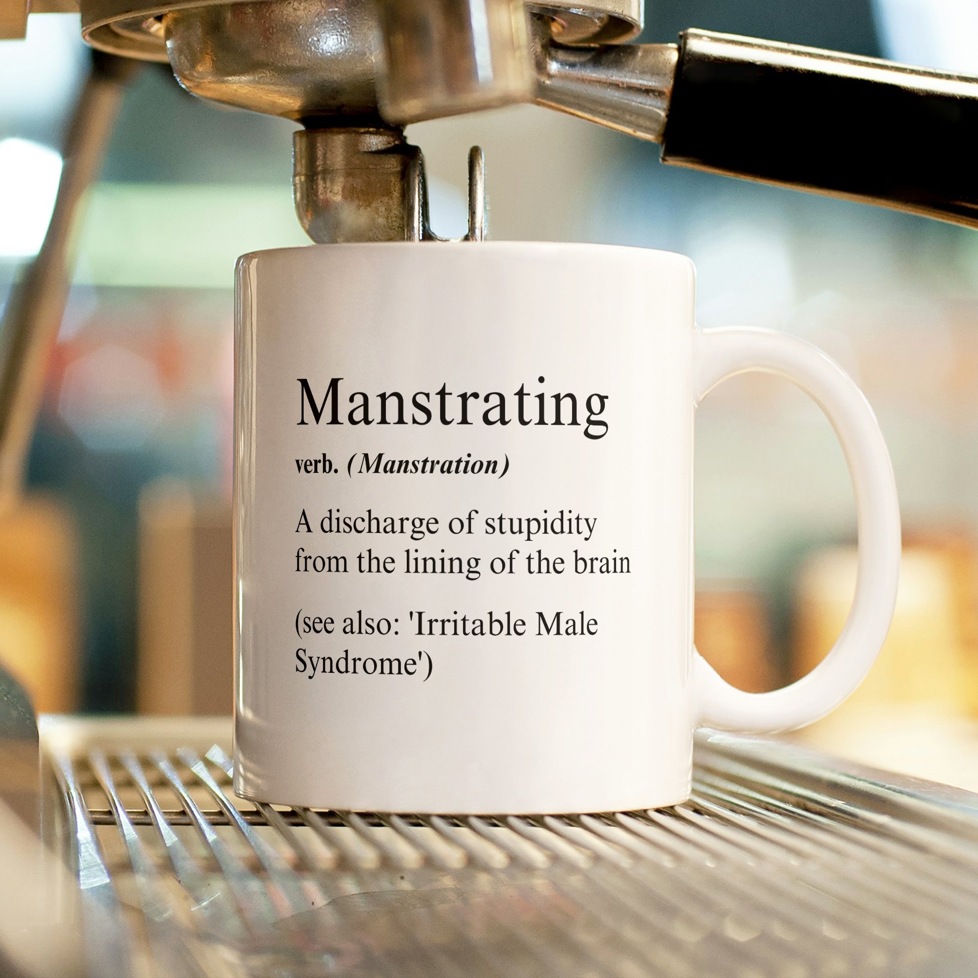 Husband Funny Gift Coffee Mug - Manstrating Humor