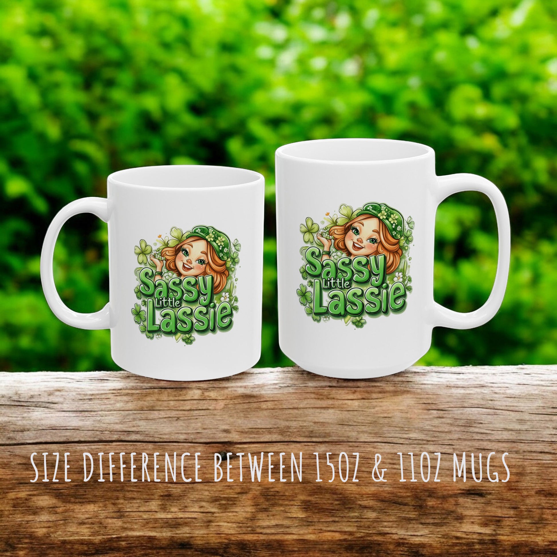 Happy St Patricks Day Mug, Saint Patrick's Day Gift, Sassy Little Lassie