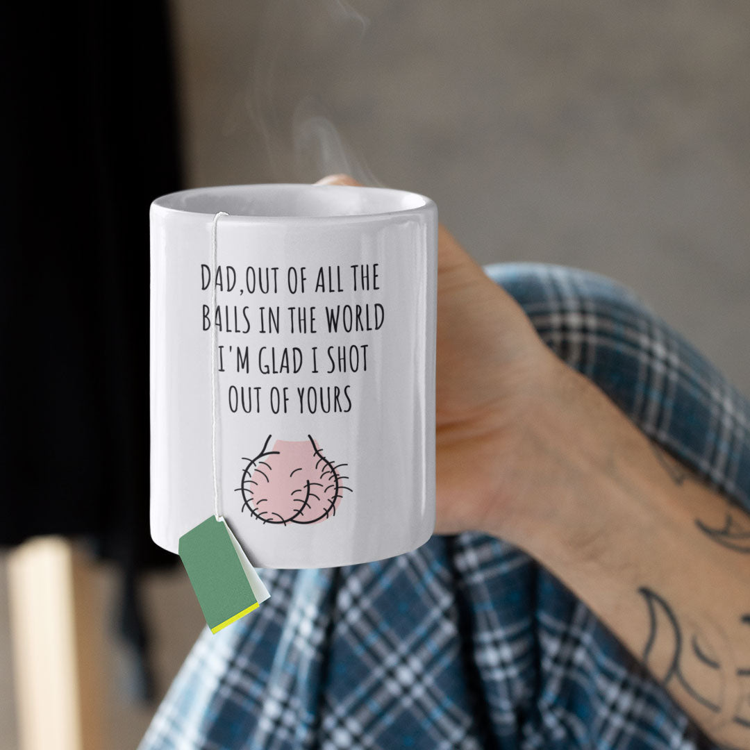 Funny Rude Fathers Day Gift Coffee Mug - Perfect Gift For Birthdays, Christmas Presents