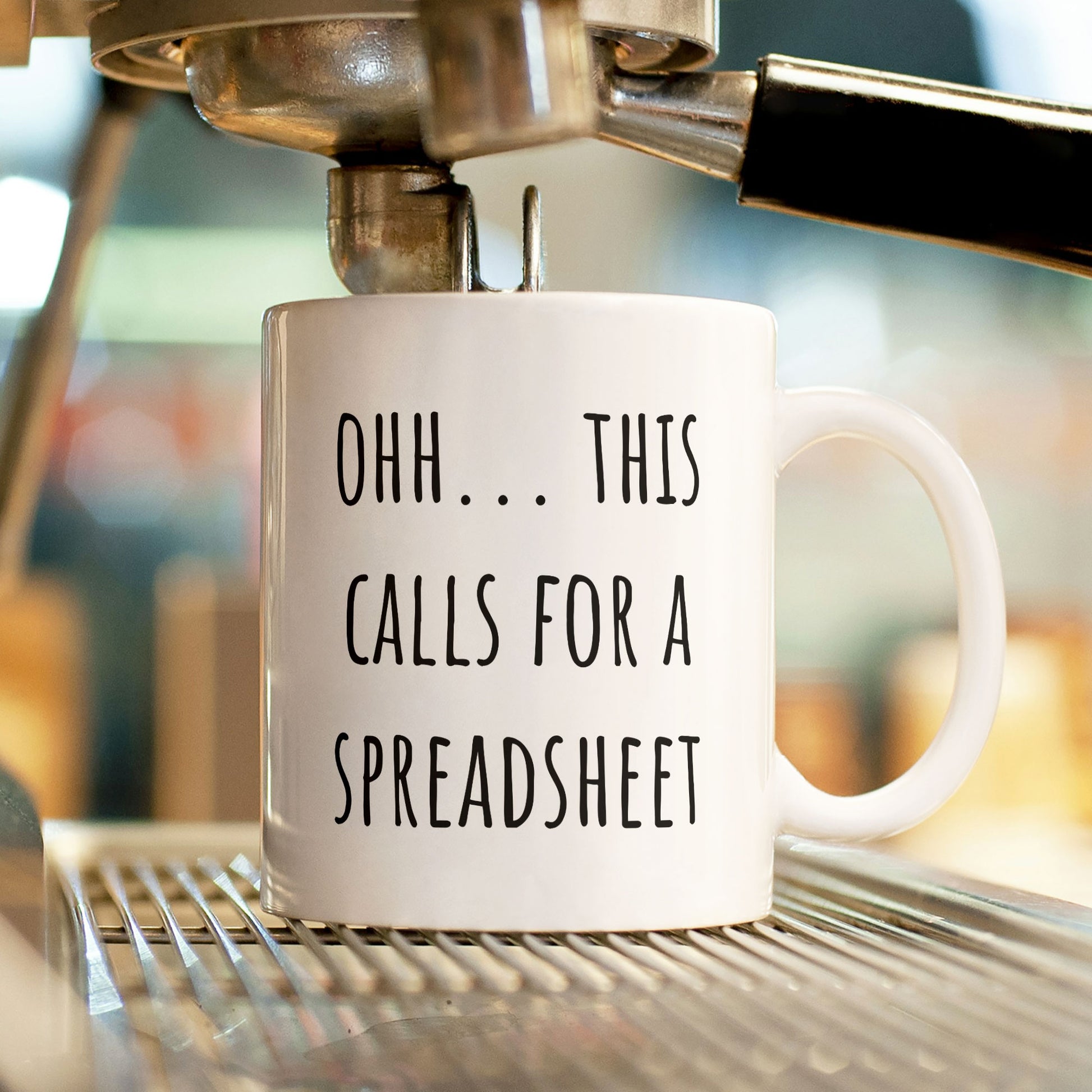 Funny Work Account Themed Coffee Mug - This Calls For A Spreadsheet
