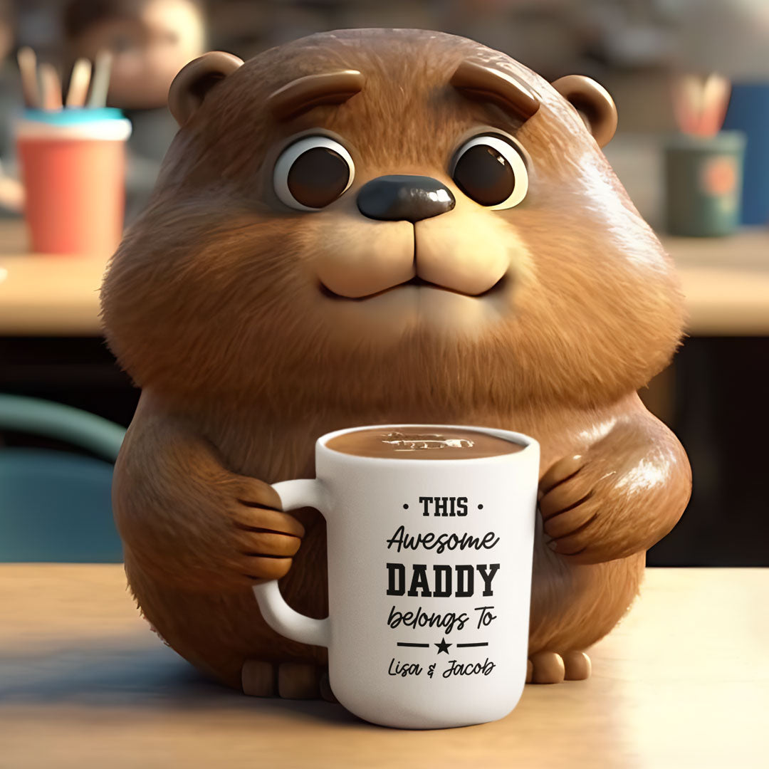 This Awesome Daddy Belongs to - Gift For Fathers Day, Brithday