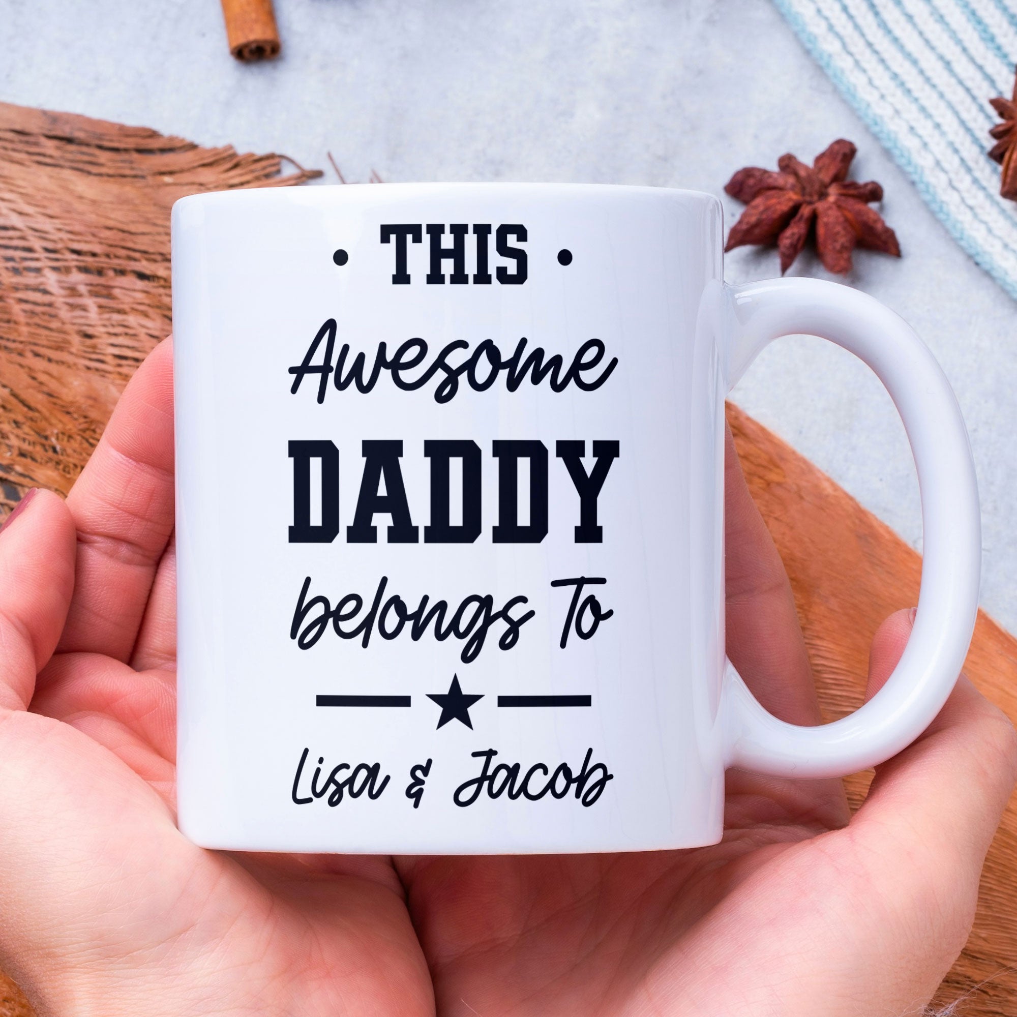 This Awesome Daddy Belongs to - Gift For Fathers Day, Brithday