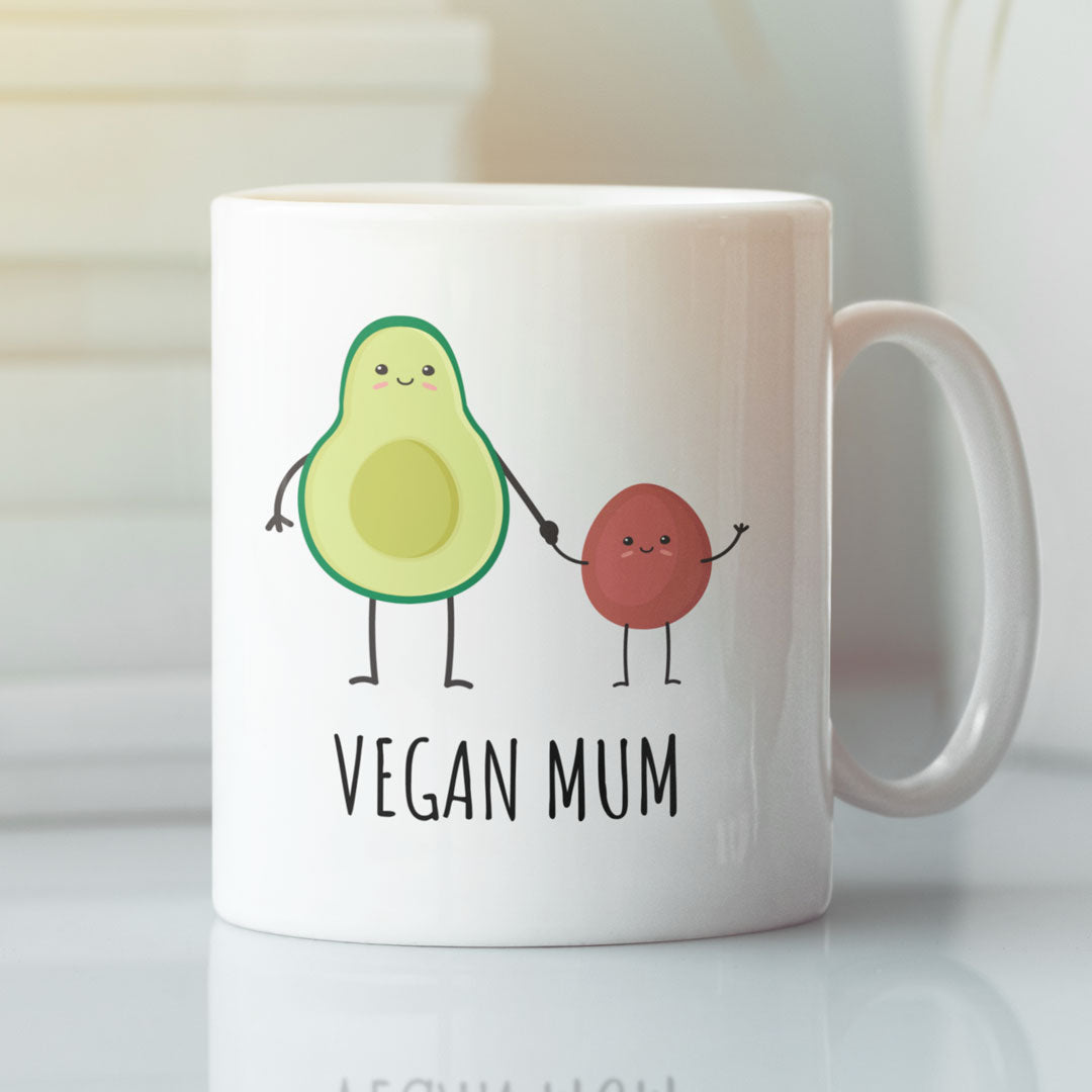 Funny Vegan Mum Coffee Gift Mug - Gift For Your Vegan Mum - Gift For Her