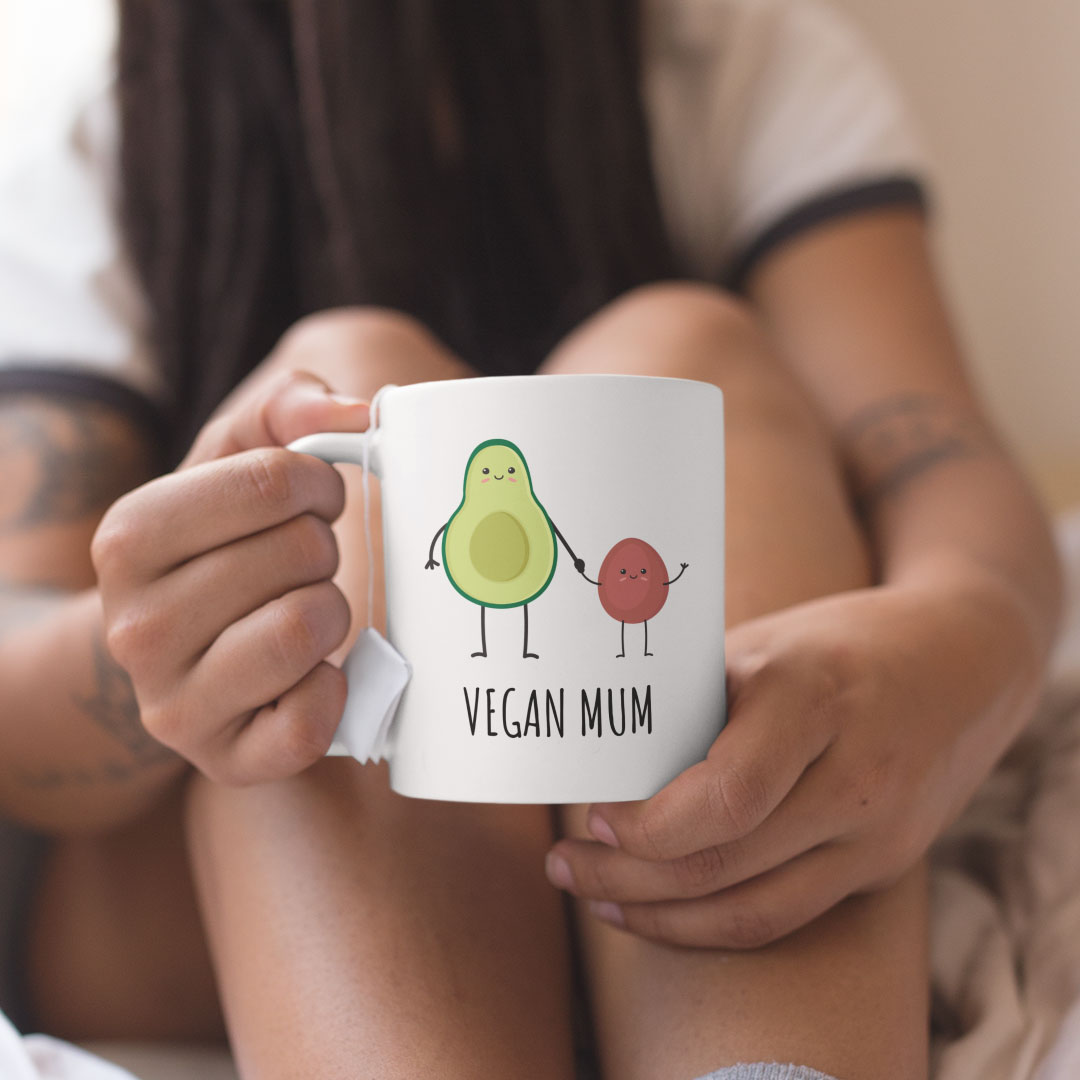 Funny Vegan Mum Coffee Gift Mug - Gift For Your Vegan Mum - Gift For Her