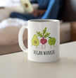Funny Vegan Coffee Gift Mug - Vegan Wanker - Perfect Gift Idea For Vegan Family & Friends