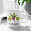 Funny Vegan Coffee Gift Mug - Vegan Wanker - Perfect Gift Idea For Vegan Family & Friends
