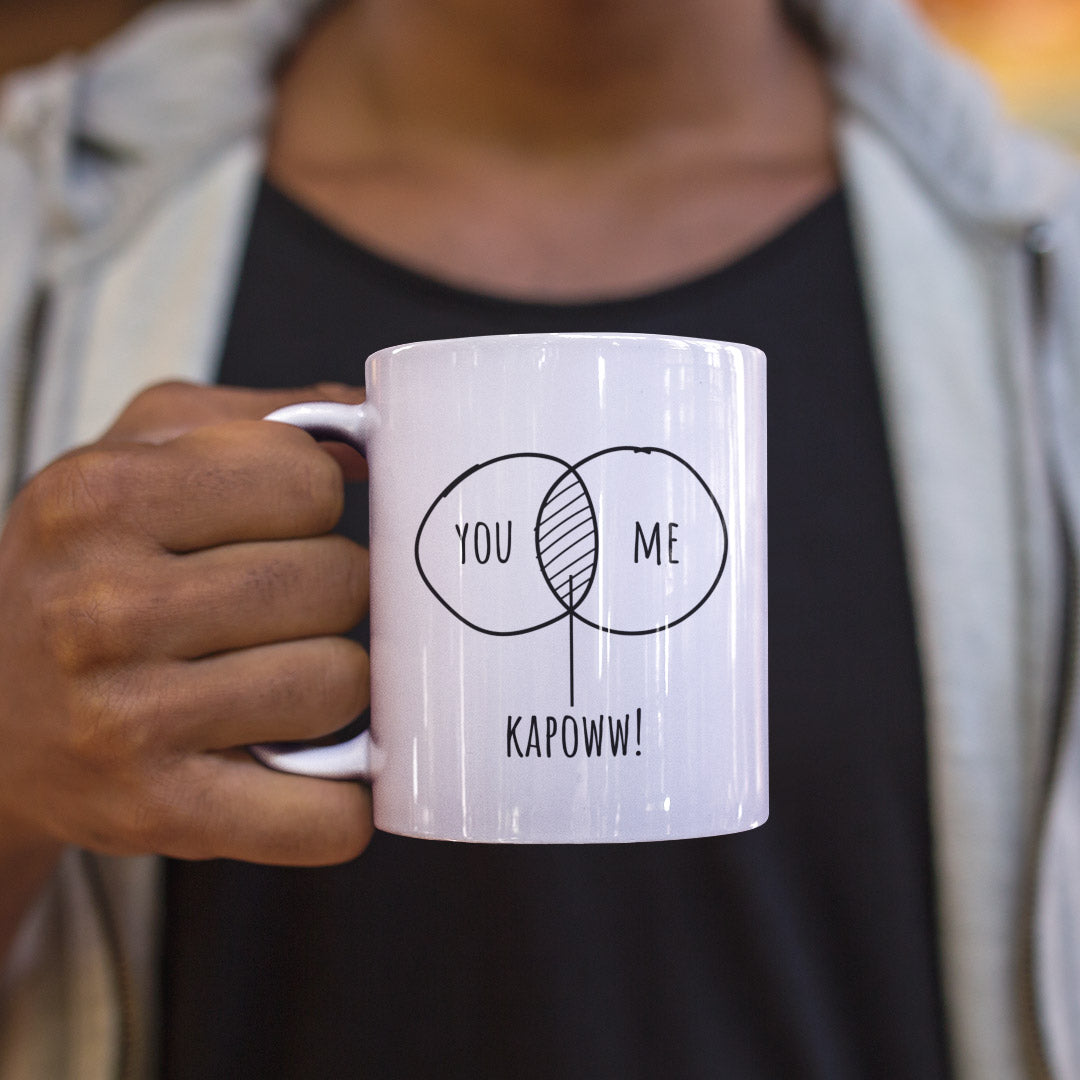 Relationship Gift Coffee Mug - You, Me, Kapoww For Partner, Wife, Husband, Girlfriend or Boyfriend