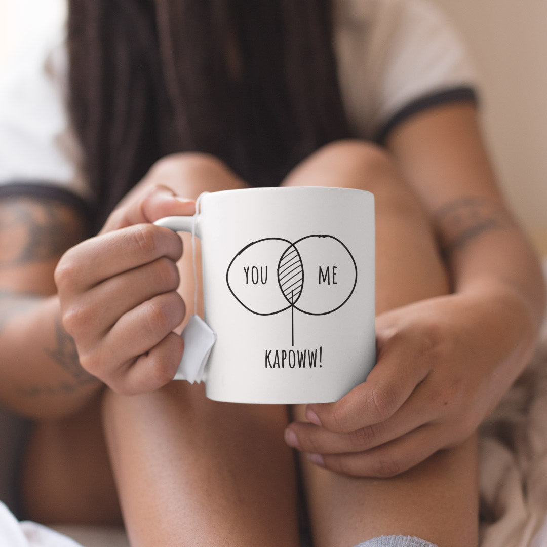 Relationship Gift Coffee Mug - You, Me, Kapoww For Partner, Wife, Husband, Girlfriend or Boyfriend
