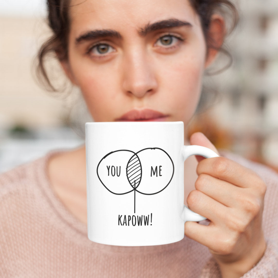 Relationship Gift Coffee Mug - You, Me, Kapoww For Partner, Wife, Husband, Girlfriend or Boyfriend