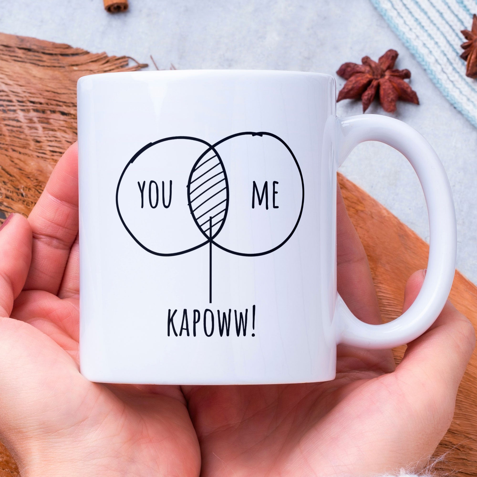 Relationship Gift Coffee Mug - You, Me, Kapoww For Partner, Wife, Husband, Girlfriend or Boyfriend