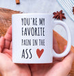 Funny Gift Mug For Parnter - Valentines Mug You're My Favorite Pain In The Ass