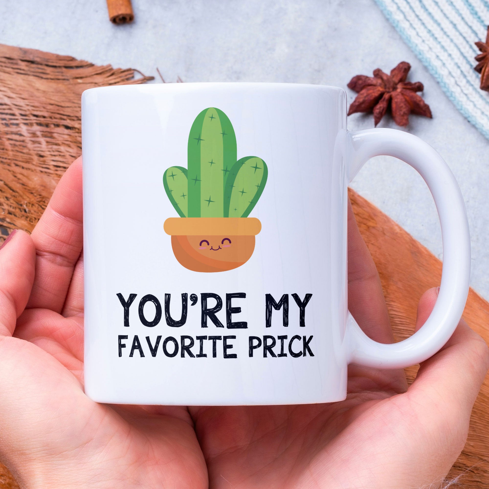 You're My Favorite Prick - Funny Novelty Coffee Mug - Gift For Friends Or Family - Valentines Gift Mug